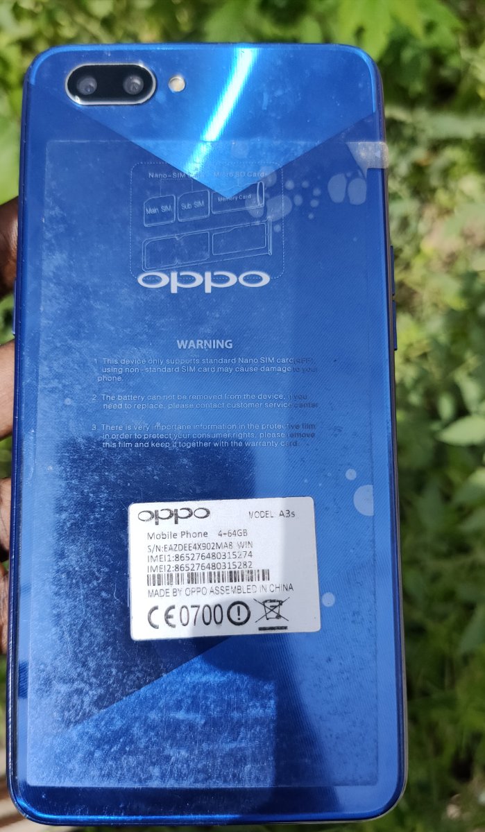 Oppo A3s 64GB Bleu - Image 1